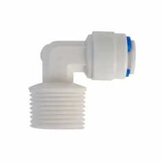 Adaptador codo tipo "L" para ósmosis inversa de 100G y 400G (RM3/8", T1/4")