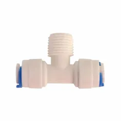 Adaptador tipo "T" para osmosis inversa 100G (T1/4", RM1/4", T1/4")